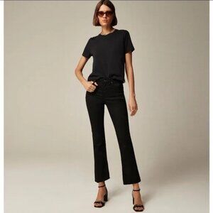 NWT J Crew‎ ‘03 Mid Rise Kick Out Black Jean Pants Size 30